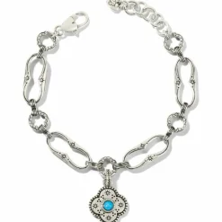 Brighton Mosaic Link Bracelet Silver-Turquoise Discount