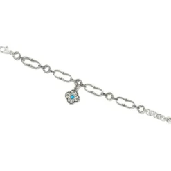 Brighton Mosaic Link Bracelet Silver-Turquoise Discount