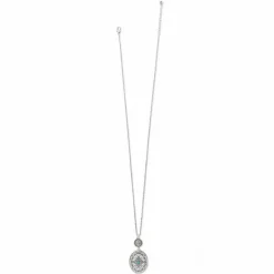 Brighton Mosaic Paseo Long Concho Necklace Silver-Blue Clearance