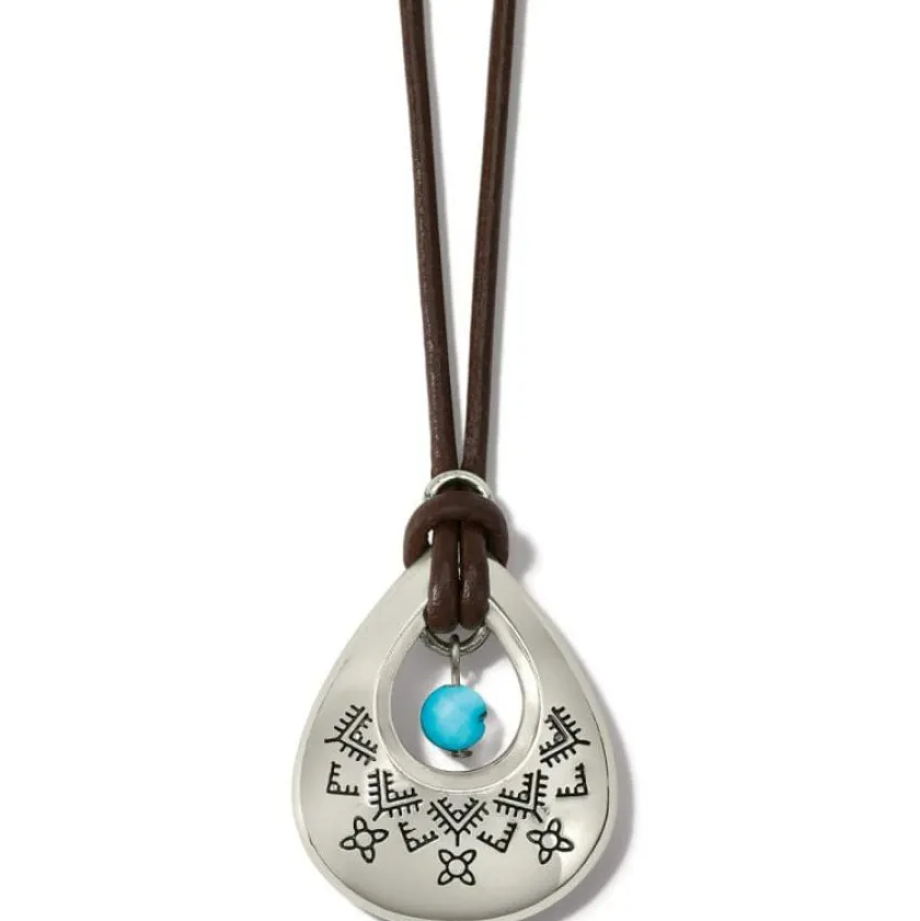 Brighton Mosaic Paseo Teardrop Necklace Silver Discount