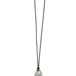 Brighton Mosaic Paseo Teardrop Necklace Silver Discount