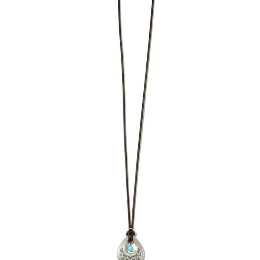 Brighton Mosaic Paseo Teardrop Necklace Silver Discount