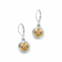 Brighton Mosaic Round Mini Leverback Earrings Silver-Gold Online