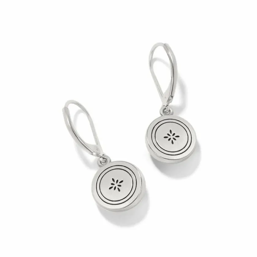 Brighton Mosaic Round Mini Leverback Earrings Silver-Gold Online