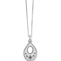 Brighton Mosaic Teardop Convertible Necklace Silver-Turquoise Sale