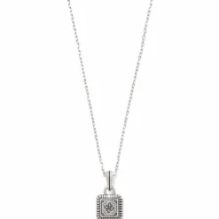 Brighton Mosaic Two Tone Mini Tile Necklace Silver-Gold New