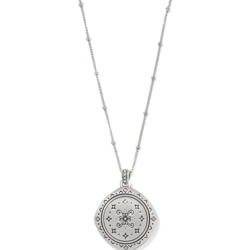 Brighton Mosaic Two Tone Pendant Necklace Silver-Gold Sale