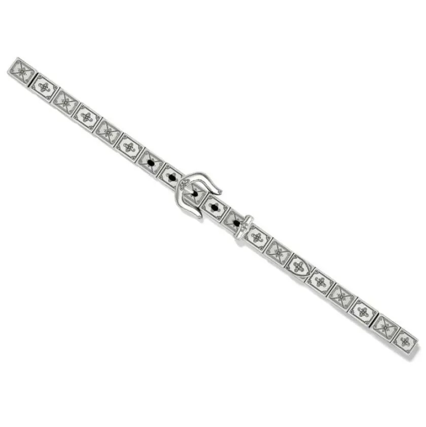 Brighton Mosaica Tile Belt Black New