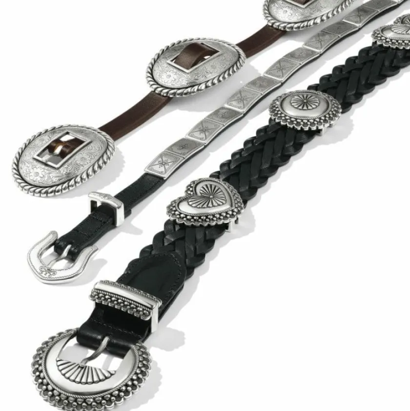 Brighton Mosaica Tile Belt Black New