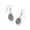 Brighton Mumtaz Pearl French Wire Earrings Silver-Pearl Hot