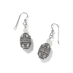 Brighton Mumtaz Pearl French Wire Earrings Silver-Pearl Hot