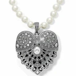 Brighton Mumtaz Pearl Necklace Silver-Pearl Online