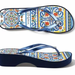 Brighton Museum Flip Flops Navy Best