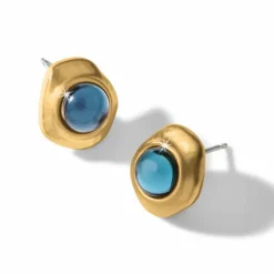 Brighton Neptune Post Earrings BrushedGold-Blue Hot