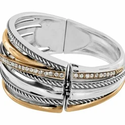 Brighton Neptune's Rings Hinged Bangle Silver-Gold New