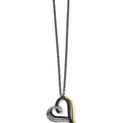 Brighton Neptune's Rings Night Heart Necklace Silver-Gold Sale