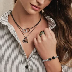 Brighton Neptune's Rings Night Heart Necklace Silver-Gold Sale