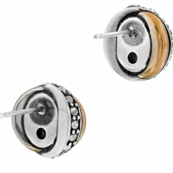 Brighton Neptune's Rings Pearl Button Earrings Cream New