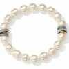 Brighton Neptune's Rings Pearl Stretch Bracelet Cream New
