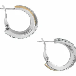 Brighton Neptune's Rings Post Hoop Earrings Silver-Gold Fashion