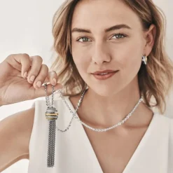 Brighton Neptune's Rings Tassel Necklace Silver-Gold Online