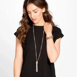 Brighton Neptune's Rings Tassel Necklace Silver-Gold Online