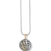 Brighton Neptune's Rings Woven Round Necklace Silver-Gold Sale