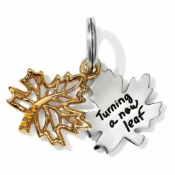 Brighton New Leaf Charm Silver-Gold Outlet