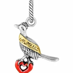 Brighton New Mexico Charm Silver-Red Sale