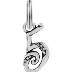 Brighton Number Charm Silver Clearance