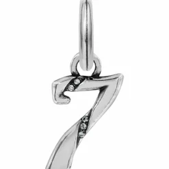 Brighton Number Charm Silver Clearance