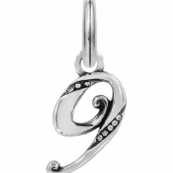 Brighton Number Charm Silver Clearance