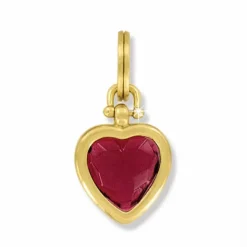 Brighton One Heart Charm Gold-Red New
