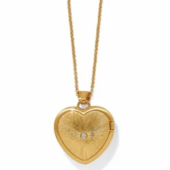 Brighton One Heart Convertible Locket Necklace Gold-Multi Online