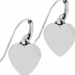 Brighton One Heart French Wire Earrings Silver-Gold Sale