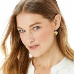 Brighton One Heart French Wire Earrings Silver-Gold Sale