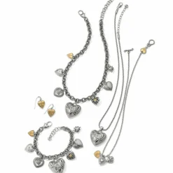 Brighton One Love Necklace Silver-Gold Best