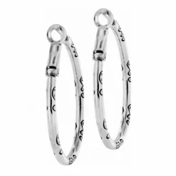 Brighton Oval Hoop Charm Earrings Discount