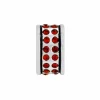 Brighton Oval Stone Spacer Silver-Red New