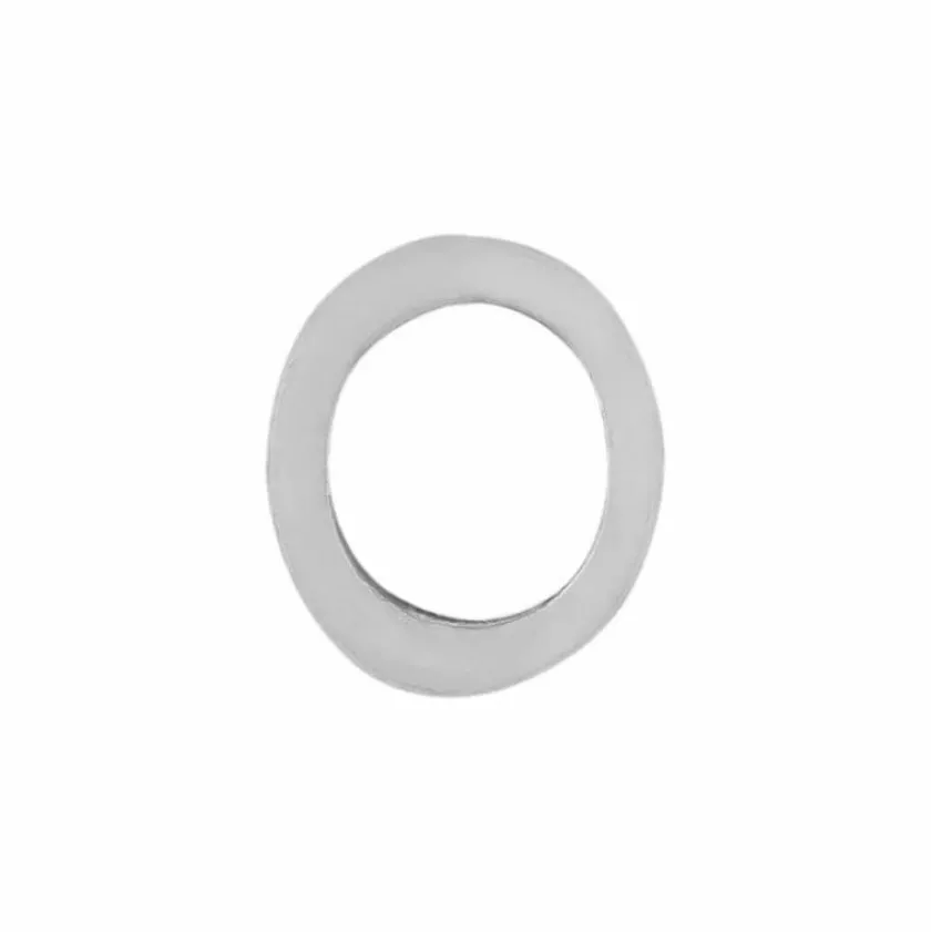 Brighton Oval Stone Spacer Silver-Red New