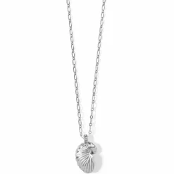 Brighton Paper Nautilus Shell Necklace Silver Hot