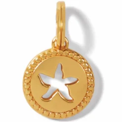 Brighton Paradise Cove Starfish Charm Gold-Blue Hot