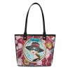 Brighton Paris Blooms Large Saffian Tote Multi New
