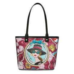 Brighton Paris Blooms Large Saffian Tote Multi New
