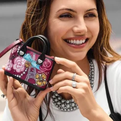 Brighton Paris Blooms Saffian Micro Bag Discount