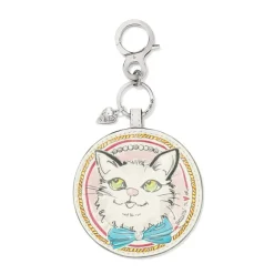 Brighton Paris Blooms Sparkle Kitty Handbag Fob Multi Clearance