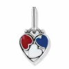 Brighton Patriotic Heart Charm Red-White-Blue Clearance