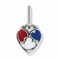 Brighton Patriotic Heart Charm Red-White-Blue Clearance