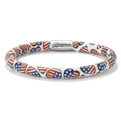 Brighton Patriotic Luv Woodstock Bracelet Red-White-Blue Online