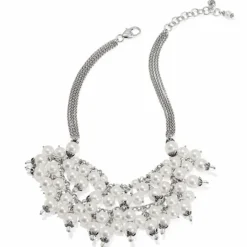 Brighton Pearl-icious Necklace Silver-Pearl Sale